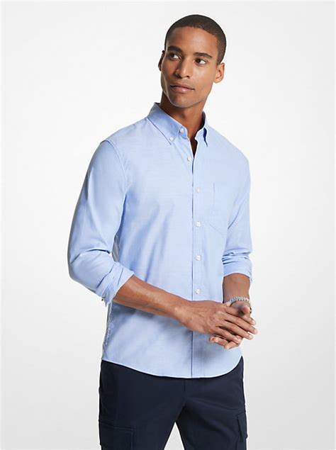 Stretch Cotton Oxford Shirt .